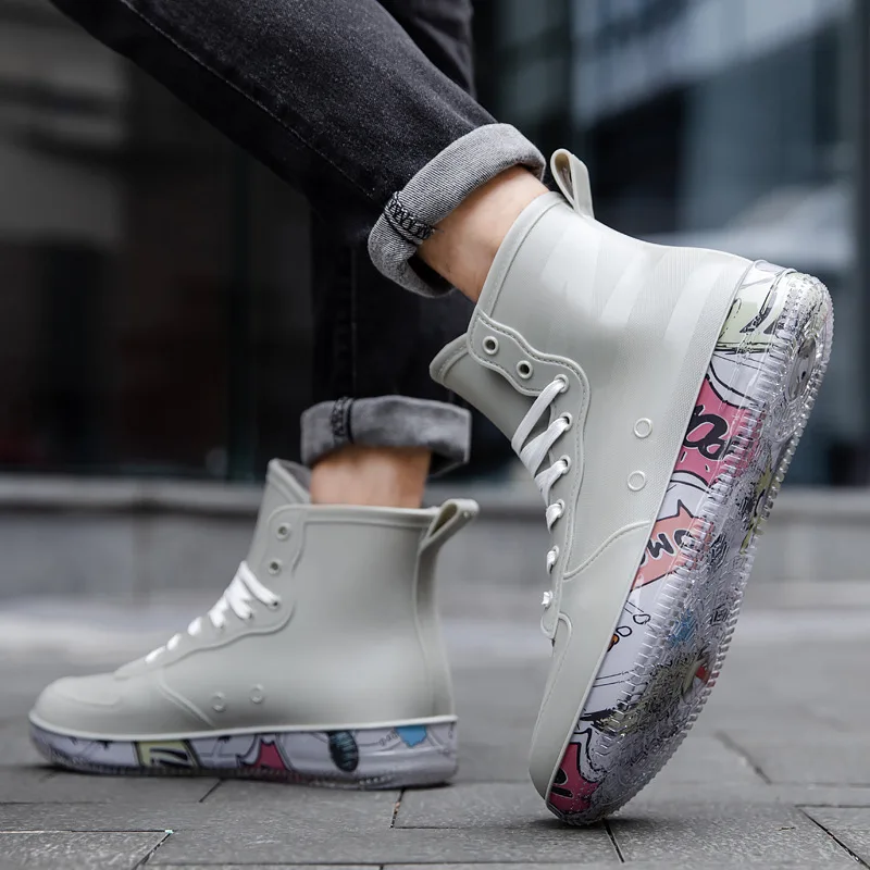 Men Rain Boots Fashion Trendy  - Kitchen Gadgets For Men 评论和价格