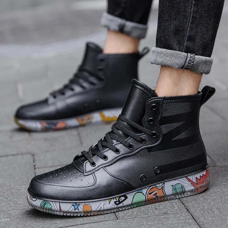 Men Rain Boots Fashion Trendy  - Kitchen Gadgets For Men 评论和价格