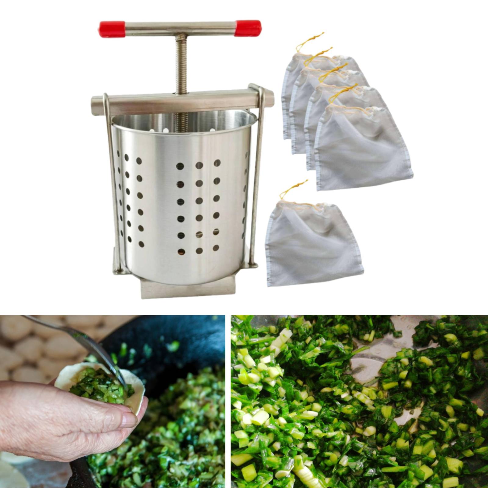 Stainless Steel Manual Juicer  - Kitchen Gadgets Dumpling Maker 评论和价格