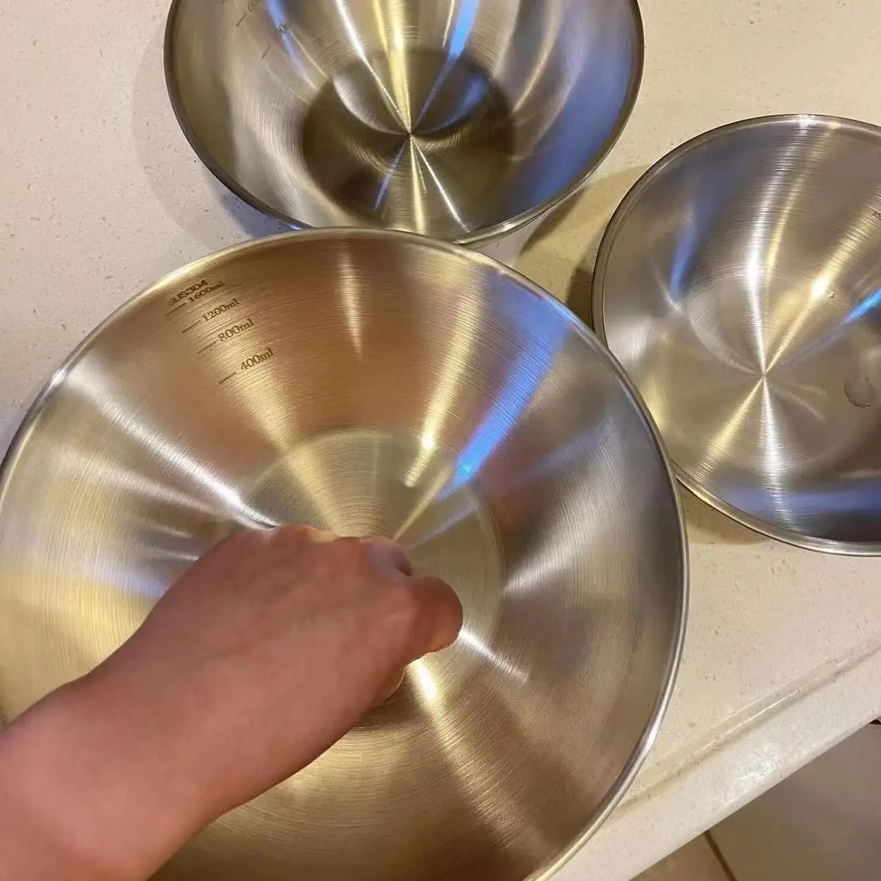 2026 Stainless Steel Mixing Bo - Kitchen Gadgets Organizer 评论和价格